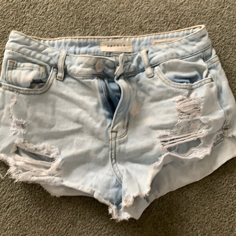 Pacsun 9in festival highrise shorts.